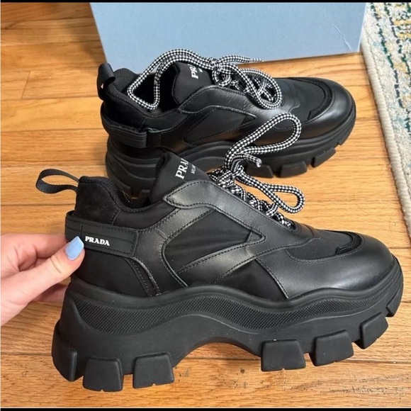 Prada Chunky Platform Monolith Sneakers - Picture 1 of 5